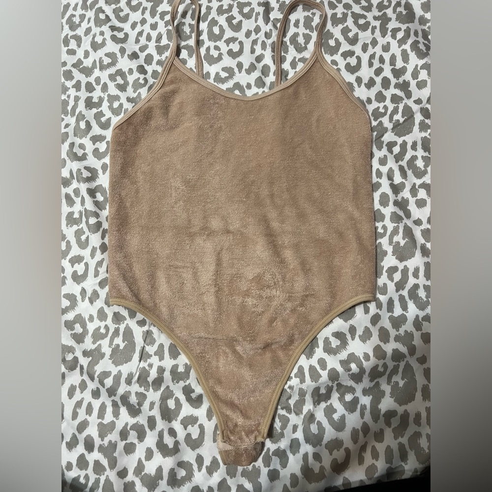 Terry Cloth Thong Bodysuit